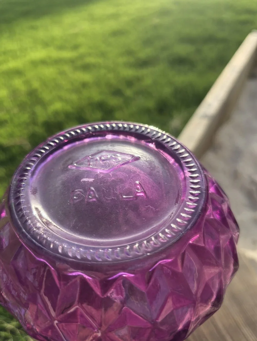Vibrant Pink Textured Glass Vase - Home Accents